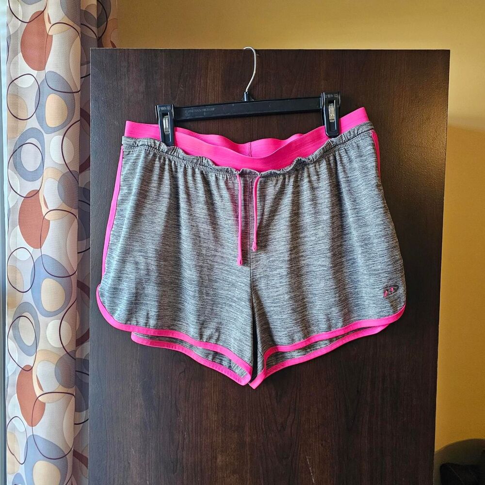 Pro-player Women's Grey and Pink Shorts Size XL